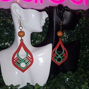 Custom Hand-Painted, DIY Earrings,